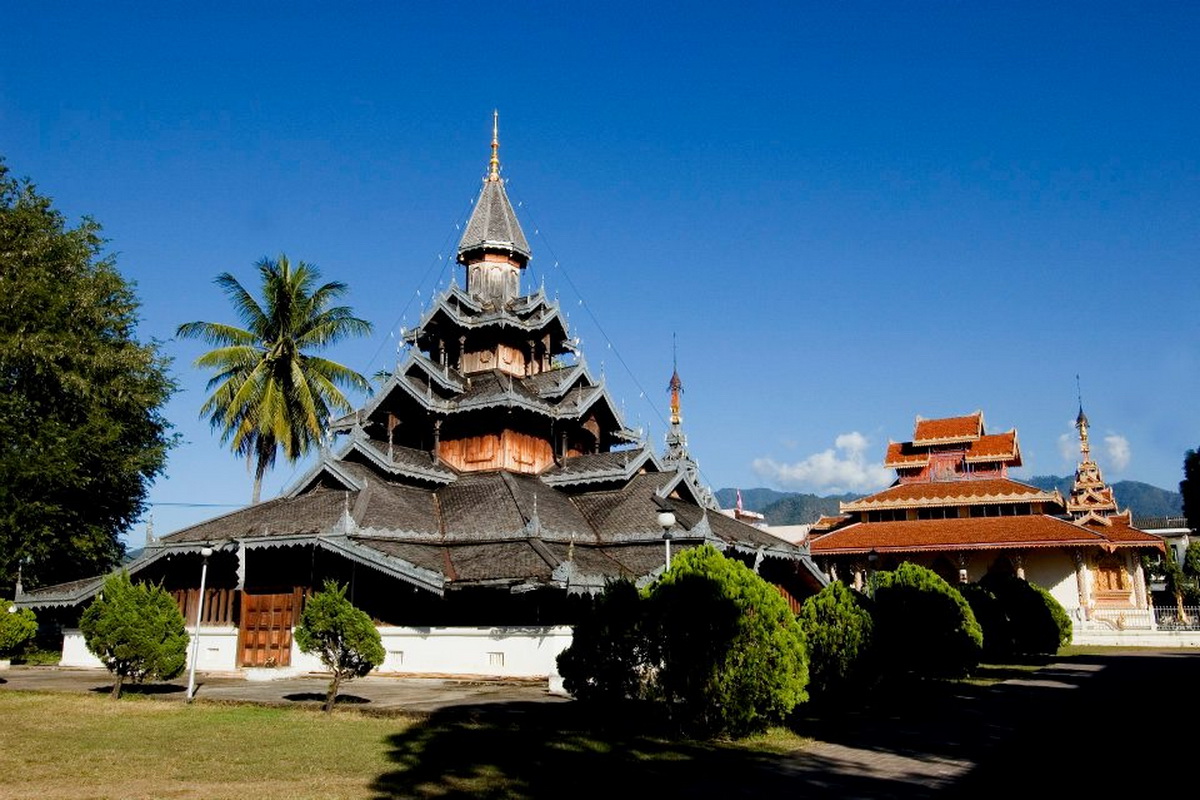 wat hua wiang, wat hua wiang mae hong son, hua wiang temple, hua wiang temple mae hong son